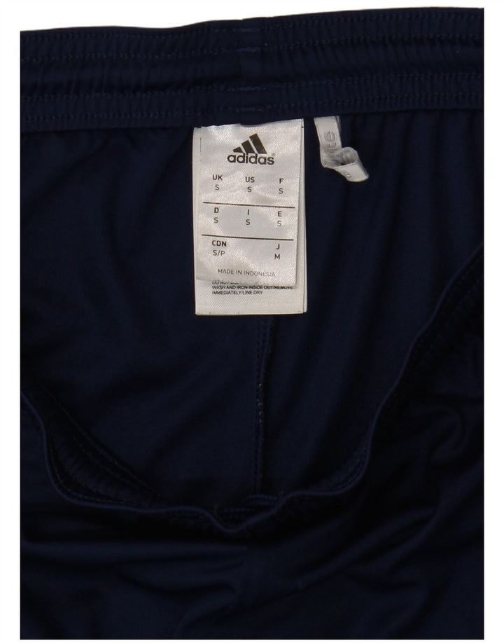 Męskie spodenki sportowe Adidas Climalite, małe, granatowe, poliestrowe