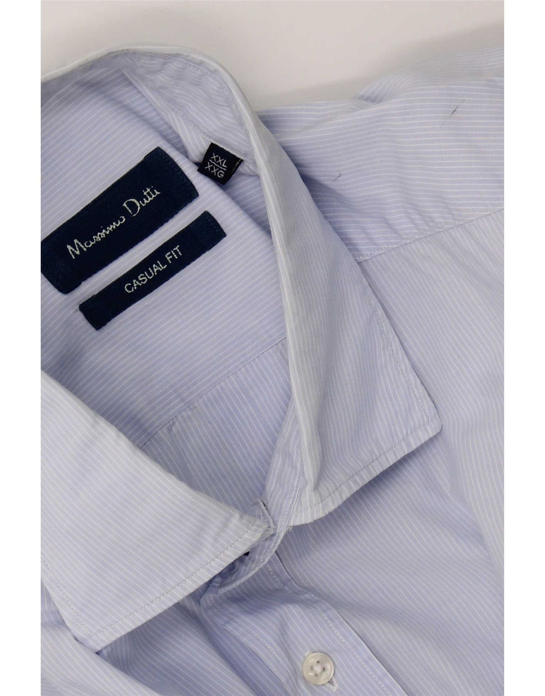 Męska koszula o swobodnym kroju Massimo Dutti 2XL w niebieskie prążki