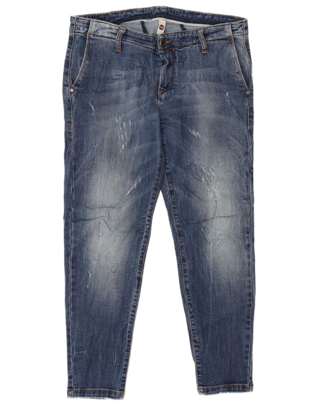 Damskie jeansy Colmar Distressed Slim Cropped IT 44 Medium W30 L26 Niebieskie