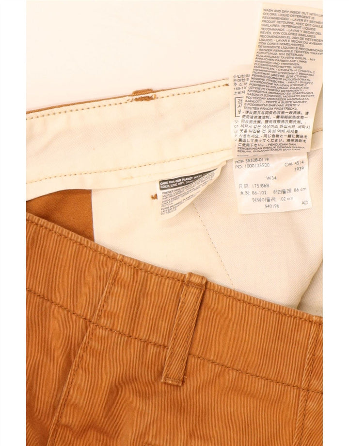Męskie spodenki Chino LEVI'S W34, duże, brązowe, bawełniane