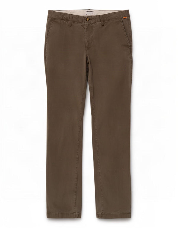 Męskie proste spodnie chino Timberland W32 L34, bawełna khaki