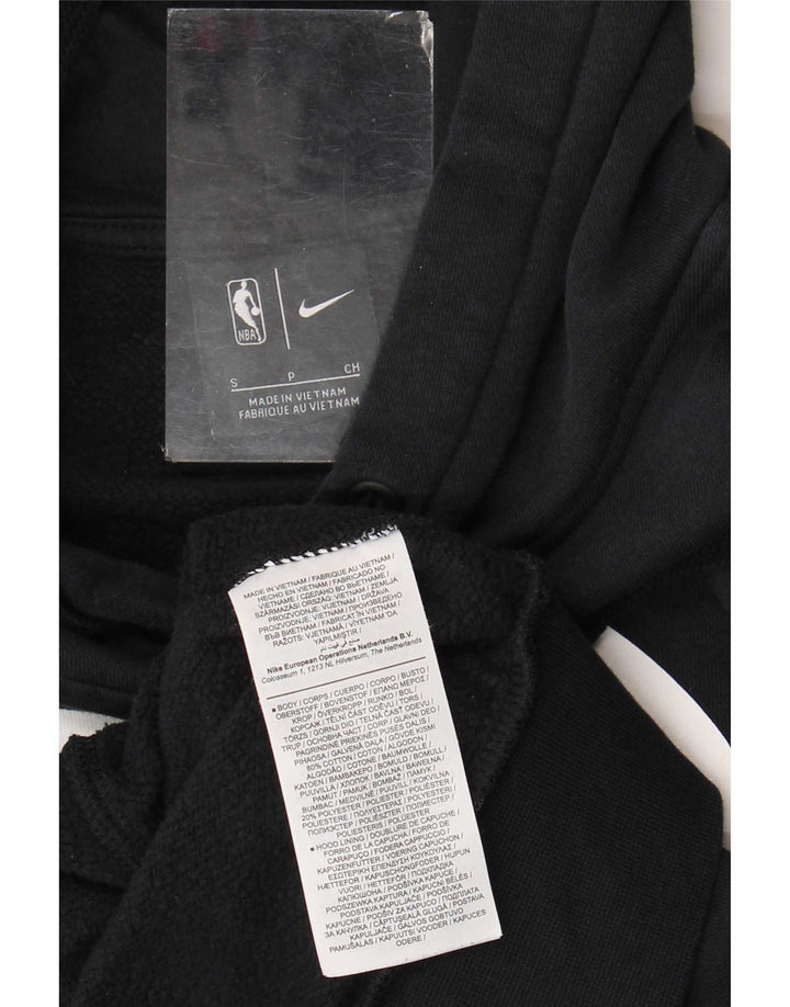 Męska bluza z kapturem Nike Brooklyn Nets Graphic, mała, czarna, bawełniana