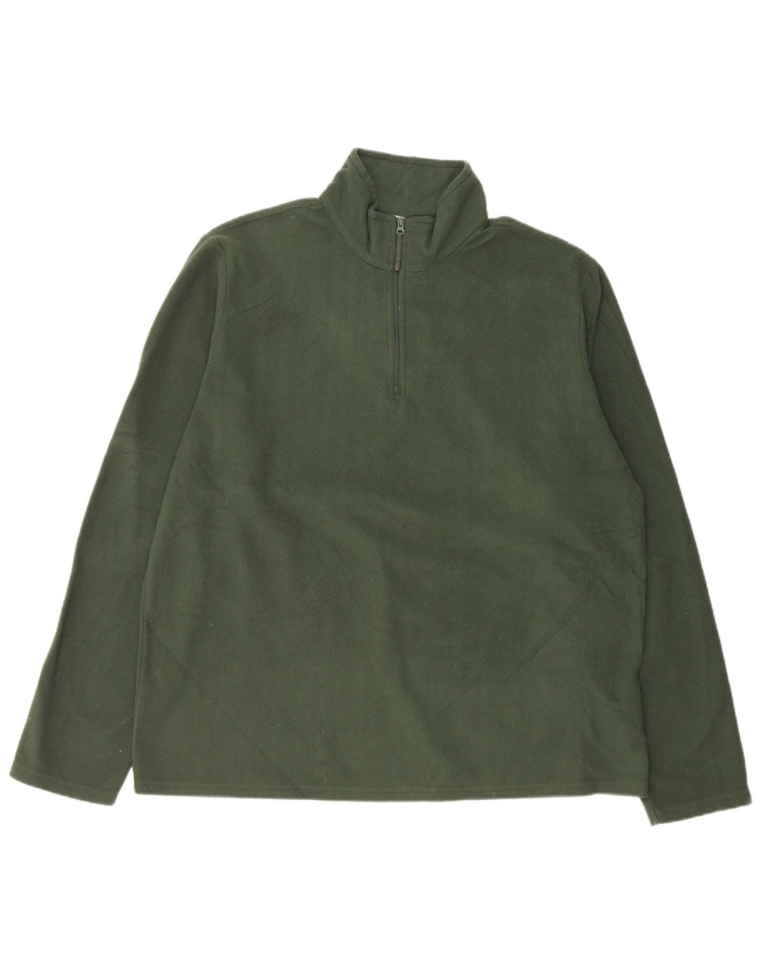 Męski sweter polarowy Mountain Warehouse z zamkiem błyskawicznym XL, zielony, poliestrowy