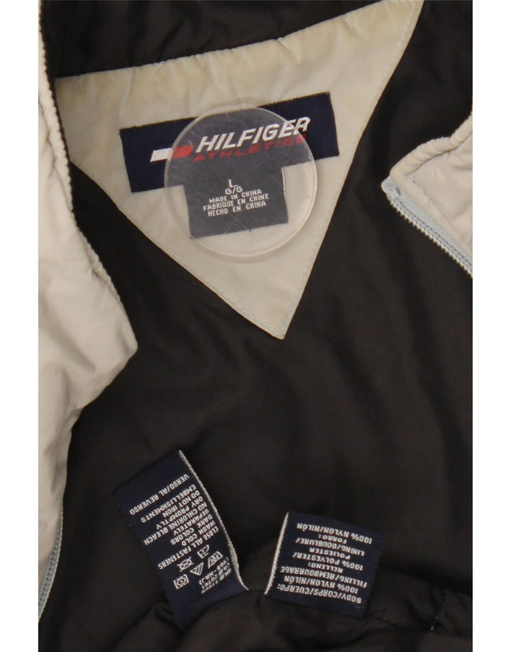 Męska wyściełana kurtka Tommy Hilfiger UK 40, duża, szary nylon