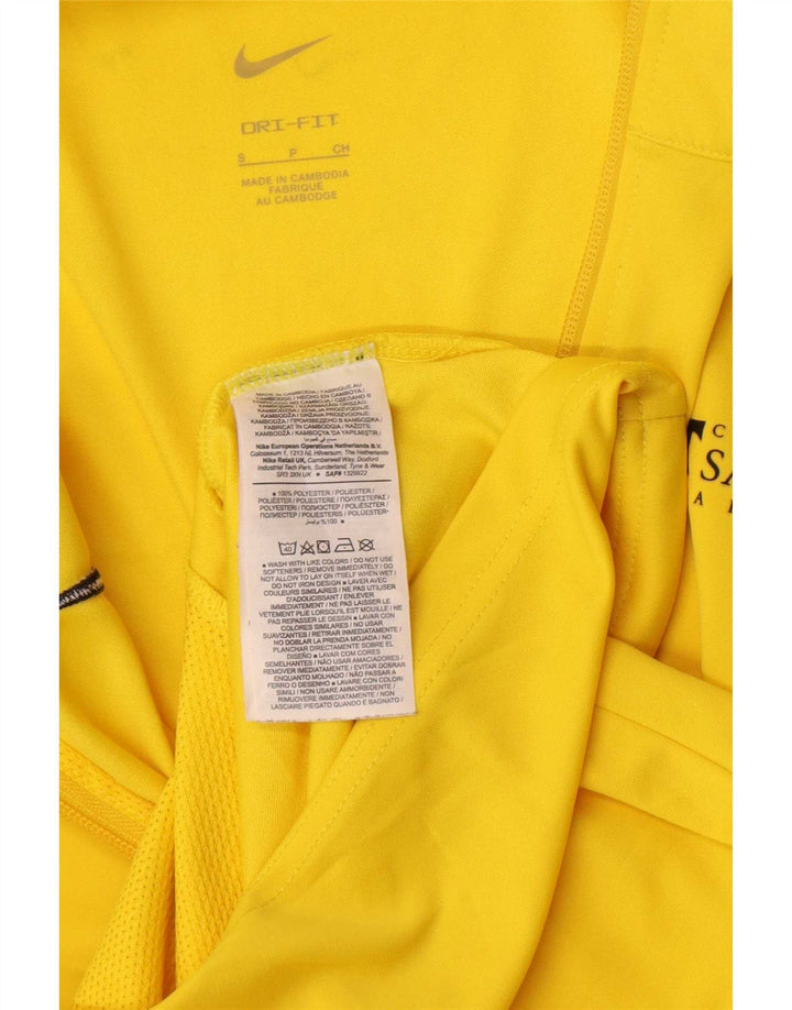 Męska bluza dresowa Nike, mała, żółta, poliestrowa