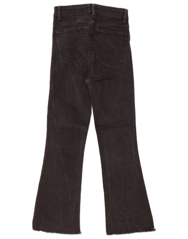 ZARA Womens Bootcut Jeans EU 34 2XS W24 L26 Black