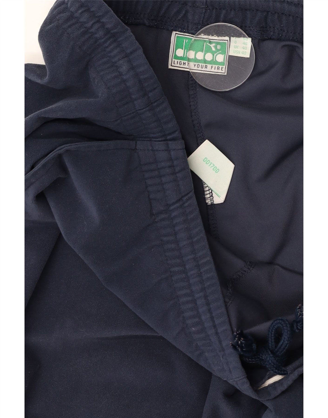 DIADORA Mens Tracksuit Trousers UK 40 Medium  Navy Blue Polyester Vintage Diadora and Second-Hand Diadora from Messina Hembry 