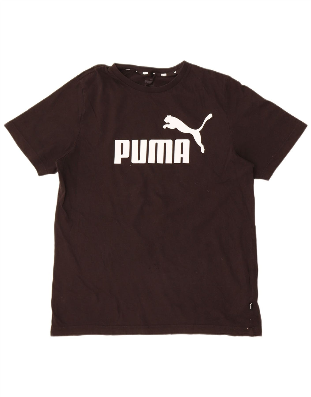 Męska koszulka z grafiką Puma, średnia czarna bawełna