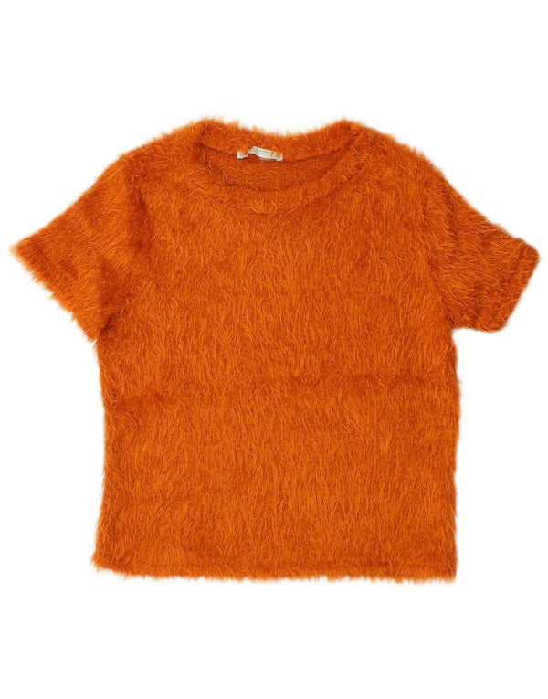 T-shirt damski Zara Top UK 10, mały, pomarańczowy, poliester