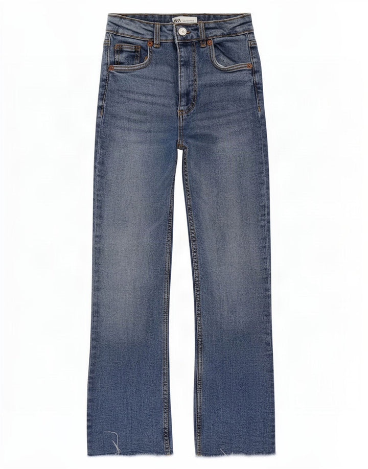 Damskie jeansy rozkloszowane Zara EU 32 2XS W22 L25 Niebieskie