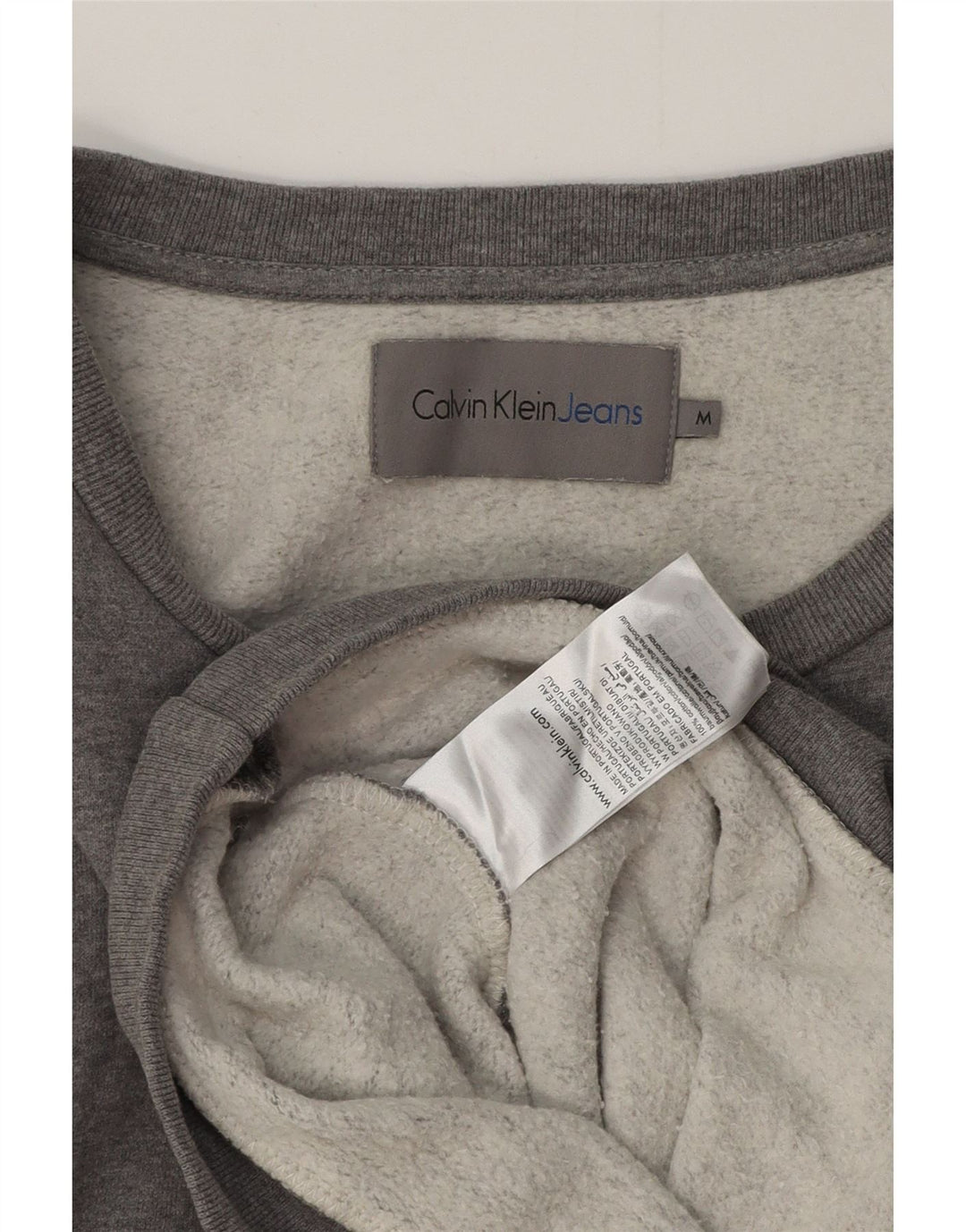Damska bluza Calvin Klein Jeans UK 14, średnioszara, nakrapiana
