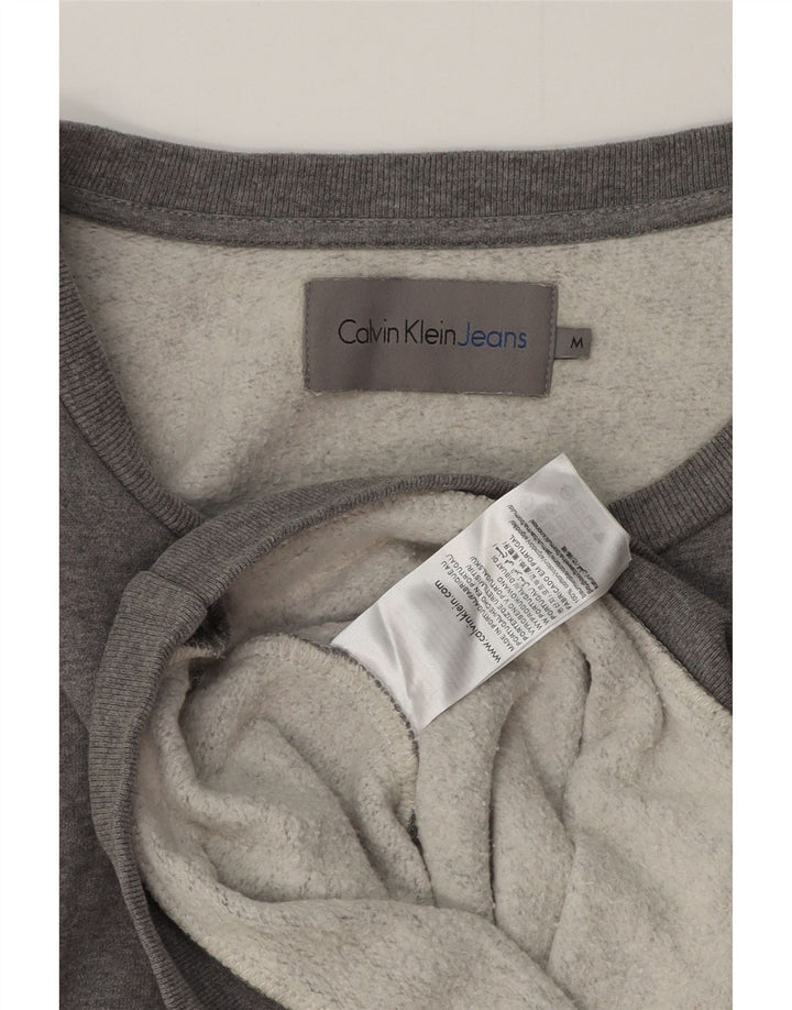 Damska bluza Calvin Klein Jeans UK 14, średnioszara, nakrapiana