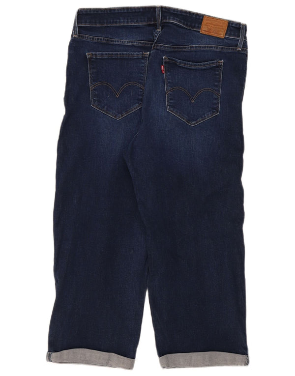 Damskie jeansy Capri Levi's US 16 XL W32 L21 Niebieskie bawełniane