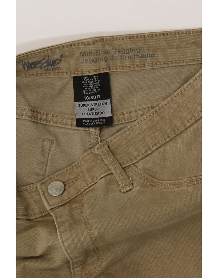MOSSIMO Womens Stretch Mid Rise Jegging Jeans US 10 Large W30 L28 Beige Vintage Mossimo and Second-Hand Mossimo from Messina Hembry 