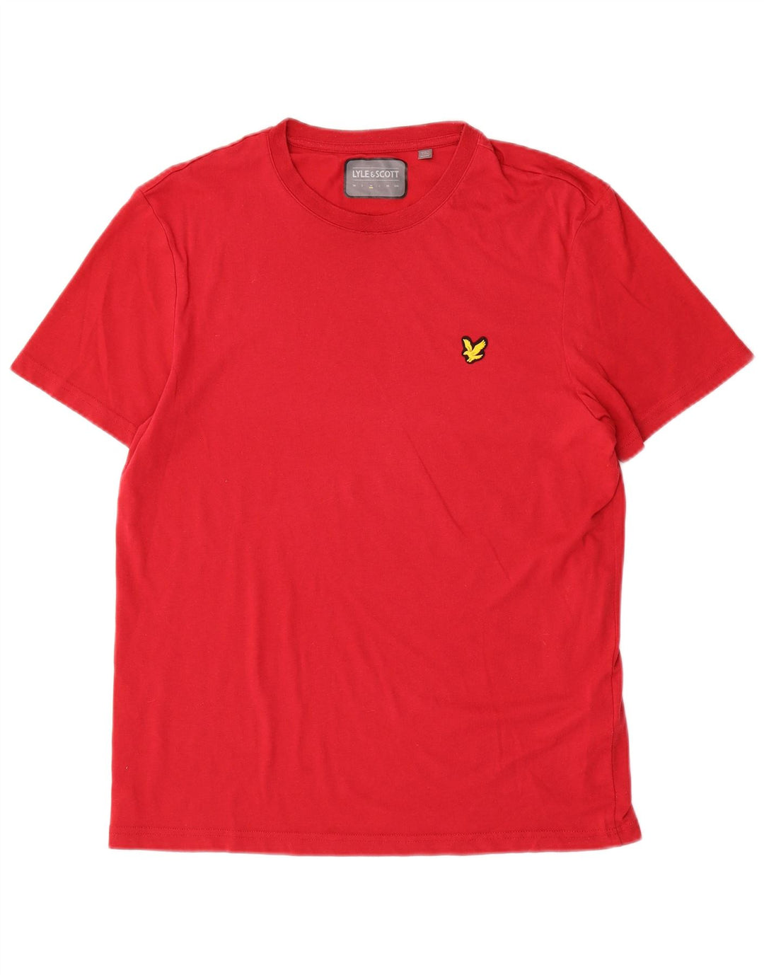T-shirt męski Lyle & Scott, średni czerwony poliester