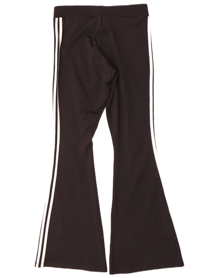 Damskie legginsy Adidas Flare UK 16, duże, czarne, poliestrowe