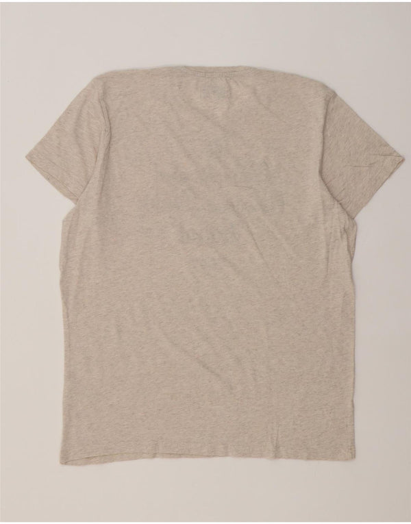 Męska koszulka Wrangler Regular Graphic Top XL, beżowa, nakrapiana bawełna