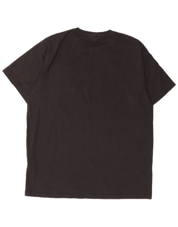 Męski T-shirt z grafiką Fila Top 2XL, czarna bawełna