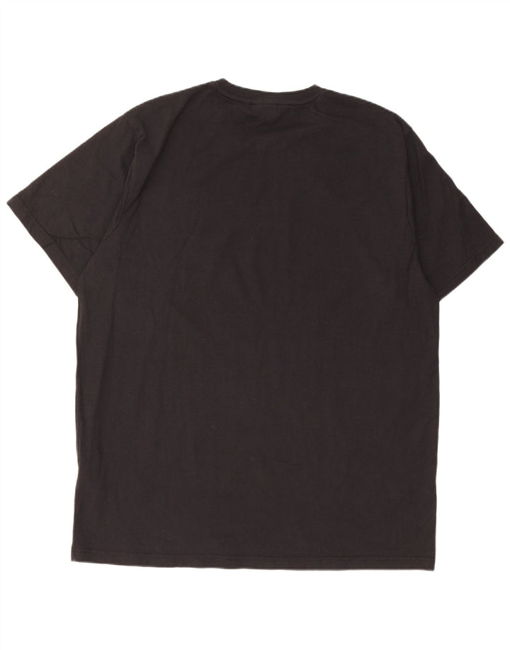 Męski T-shirt z grafiką Fila Top 2XL, czarna bawełna