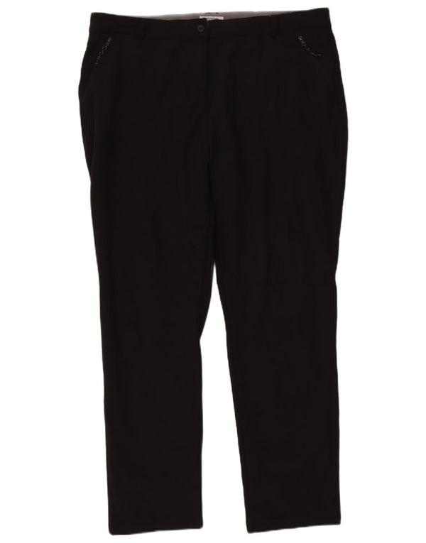 Damskie proste spodnie chino Mountain Warehouse UK 18 XL W38 L30 Czarne