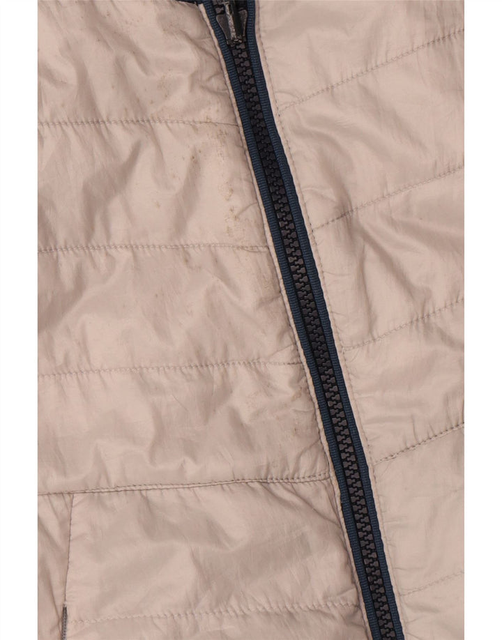 Męska wyściełana kamizelka Timberland UK 38, poliester w kolorze średniej bieli