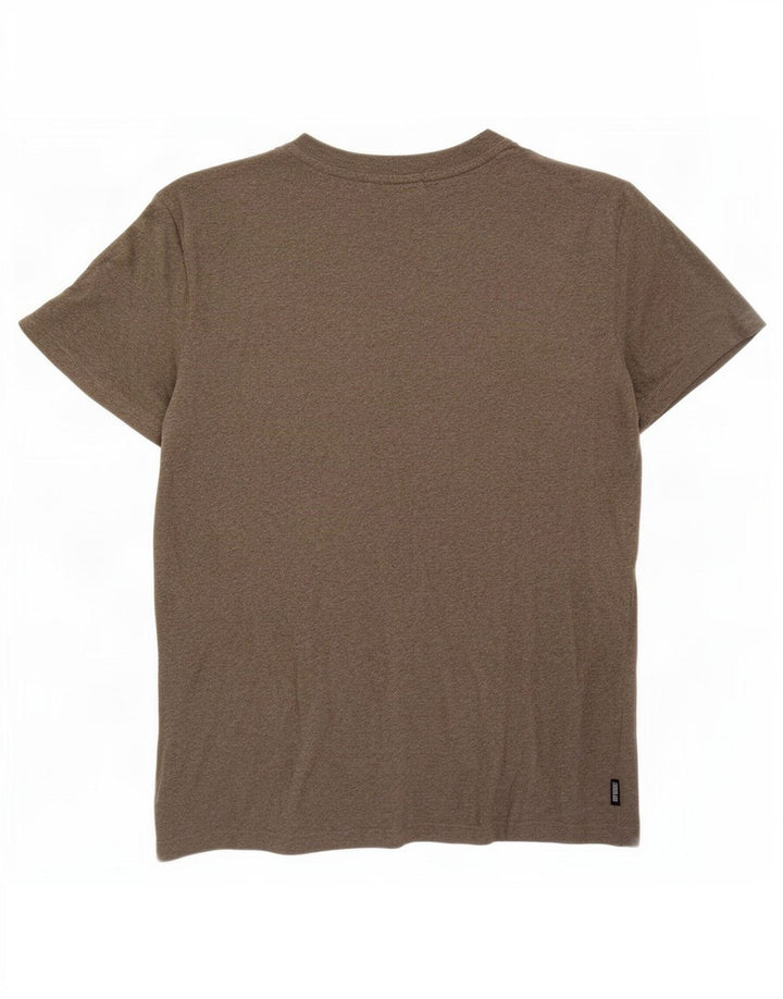 T-shirt męski Superdry, średni, bawełniany khaki z plamkami