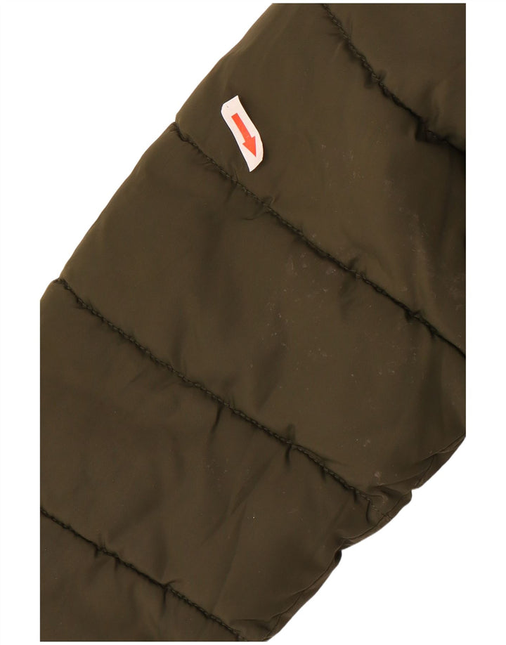 Wyściełana kurtka z kapturem i kapturem dla dziewcząt Mountain Warehouse 12–13 lat, khaki, poliester