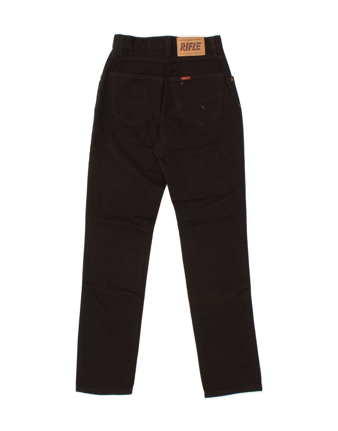 RIFLE Womens Tapered Jeans W27 L30 Black Cotton Vintage Rifle and Second-Hand Rifle from Messina Hembry 