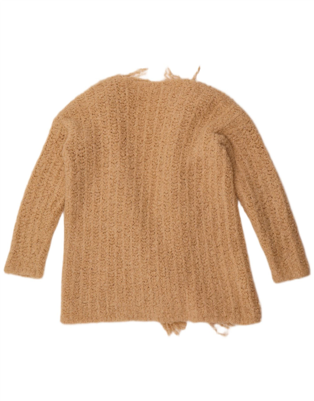 Kontatto damski sweter rozpinany UK 16 duży beżowy akryl