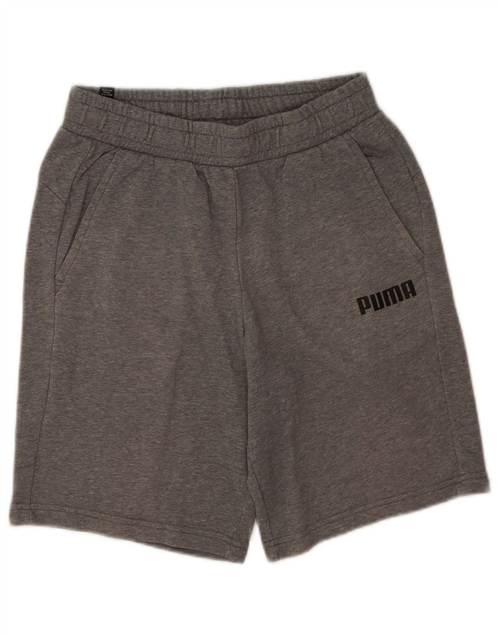Męskie spodenki sportowe Puma Średnioszare, bawełniane w plamki