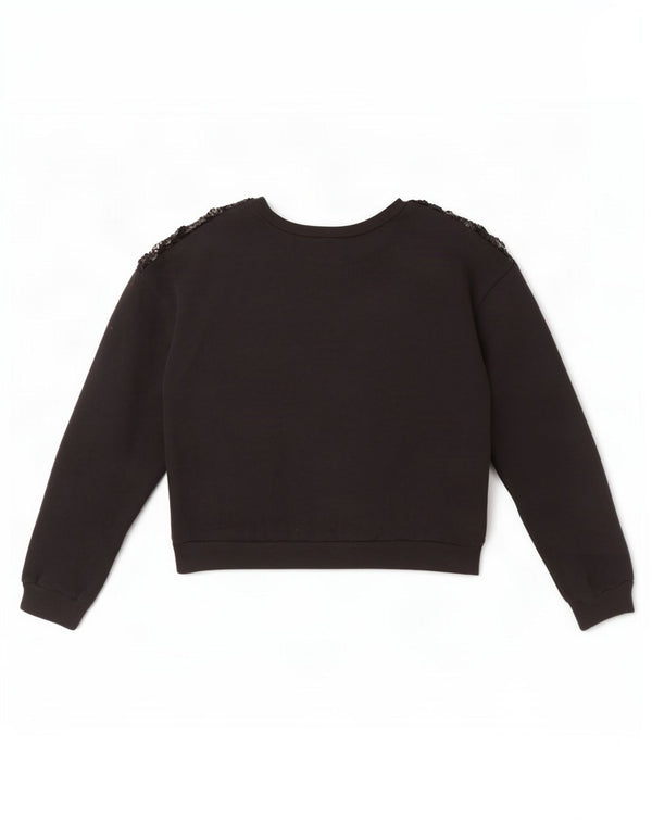 Bluza damska Hollister Crop, UK 16, duża, czarna