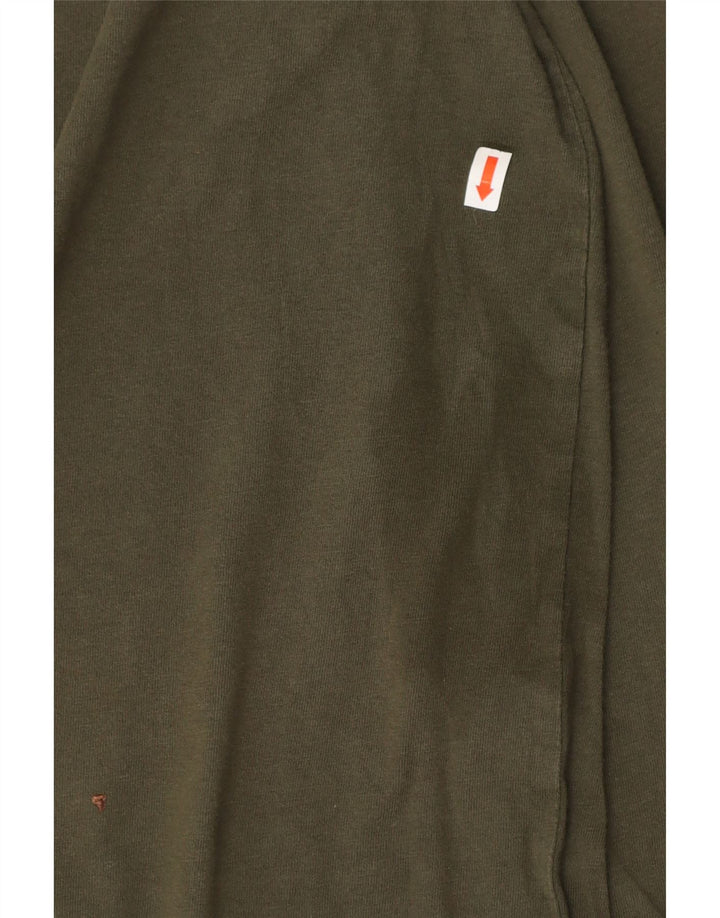 TIMBERLAND Męski top z grafiką o regularnym kroju, z długim rękawem, XL, w kolorze khaki, bawełniany