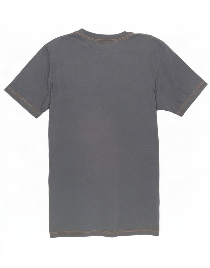 Męski T-shirt z grafiką Napapijri, duży, szary, bawełniany