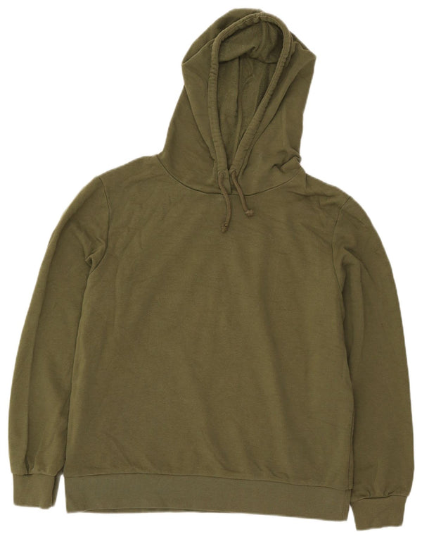 Marks & Spencer Damski sweter z kapturem, UK 14, duży, bawełniany khaki