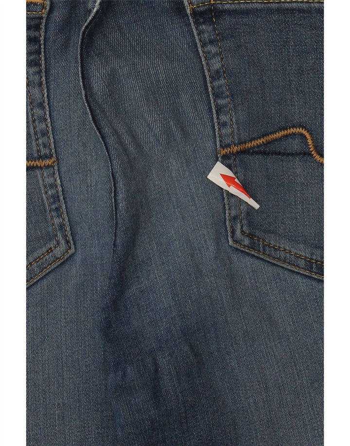 Damskie jeansy rozkloszowane 7 For All Mankind W27 L34 Niebieskie