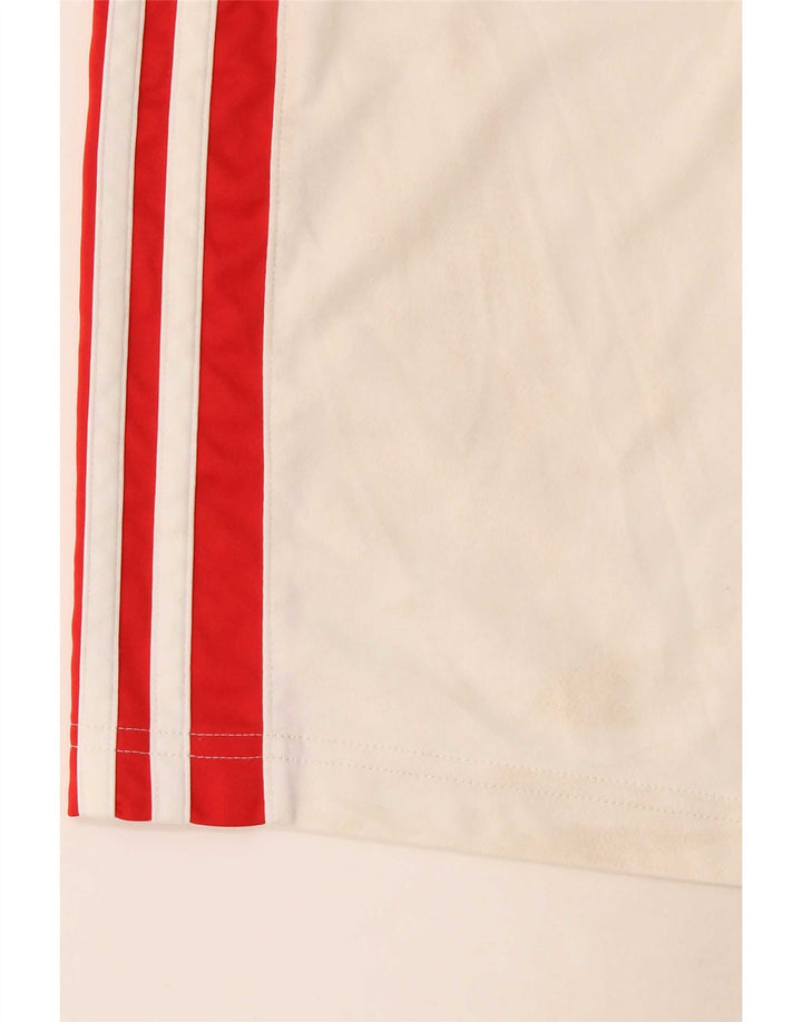 Męskie spodenki sportowe Adidas, średni biały poliester