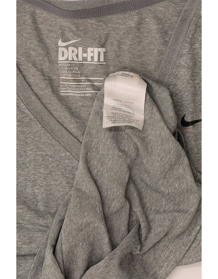 T-shirt damski Nike Top UK 10, mały, szary, nakrapiany poliester