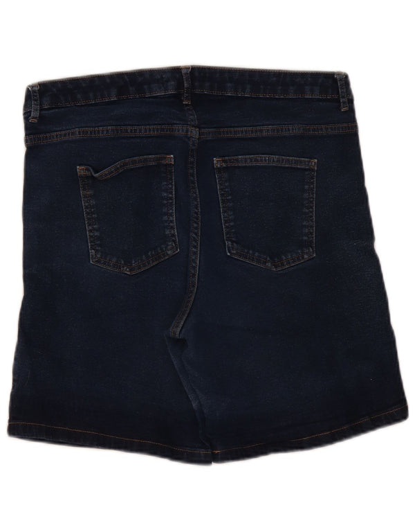 Damskie spodenki jeansowe Marks & Spencer UK 14, duże, W34, granatowe, bawełniane