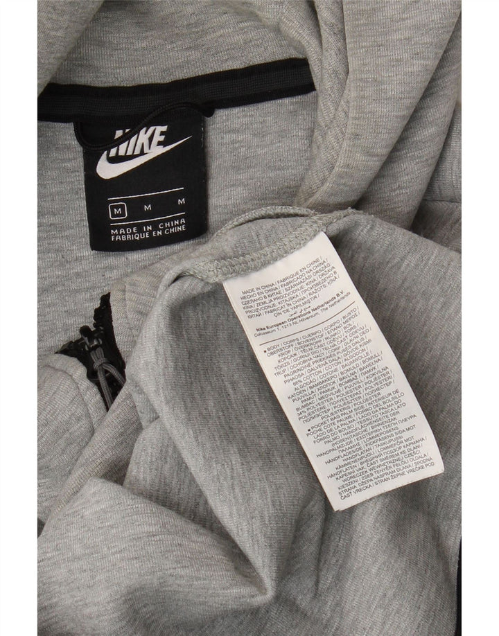 Męski sweter z kapturem i zamkiem Nike, średnioszary, bawełniany