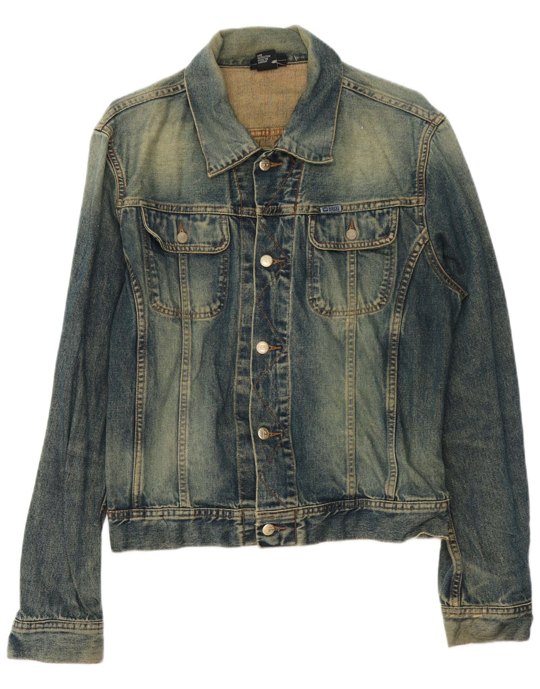 DIESEL Męska kurtka dżinsowa UK 40, duża, niebieska, bawełniana