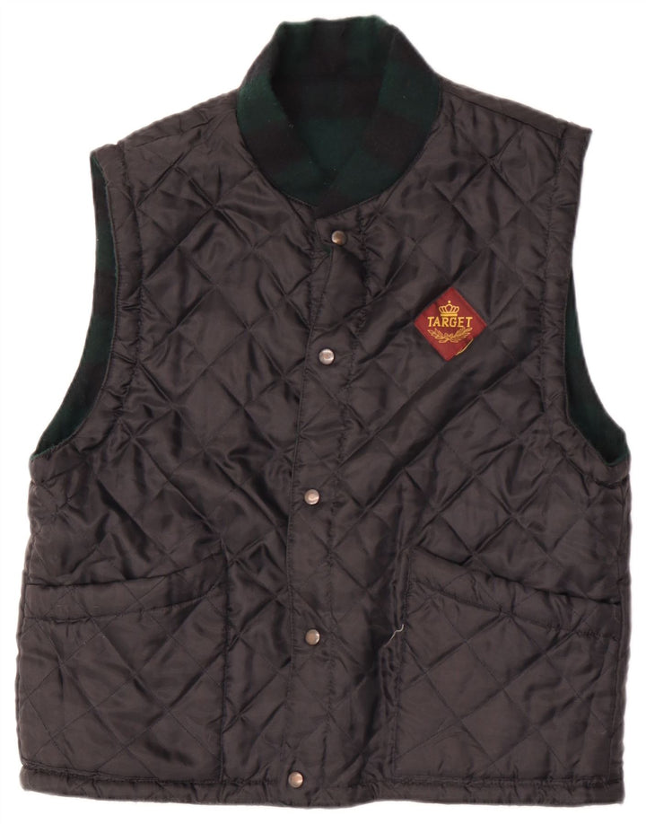 Męska pikowana kamizelka Vintage UK 38 Medium Black