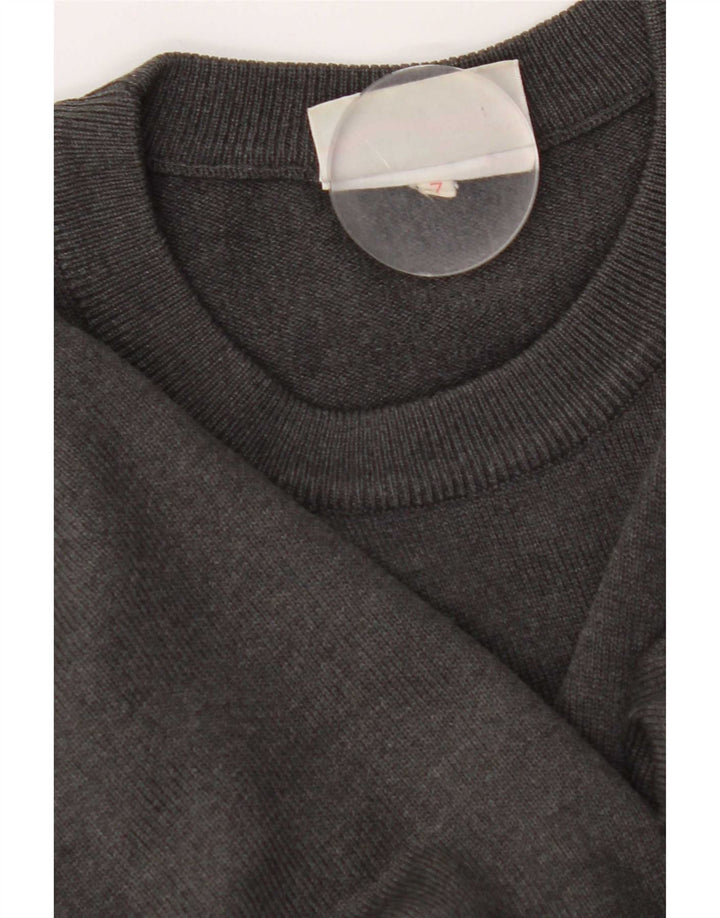 Lacoste Męski sweter z okrągłym dekoltem XL, szara wełna