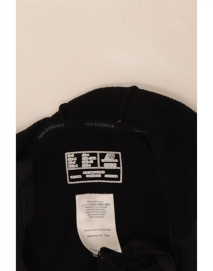 Męski sweter z kapturem i zamkiem NEW BALANCE, średni czarny poliester