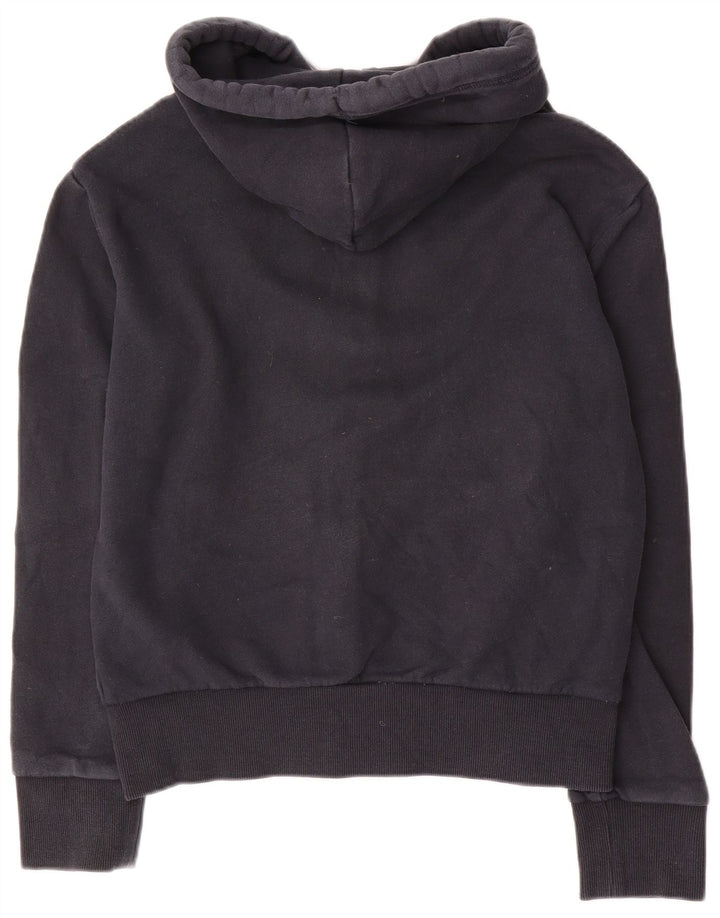 Męski sweter z kapturem i zamkiem Superdry, średni granatowy, bawełniany