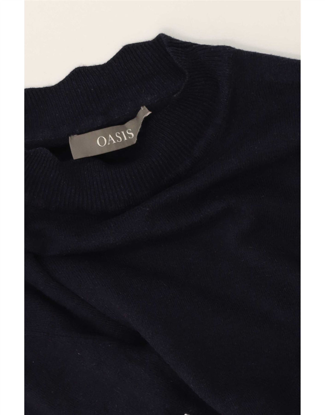 Sweter damski Oasis z golfem UK 10, mały, granatowy