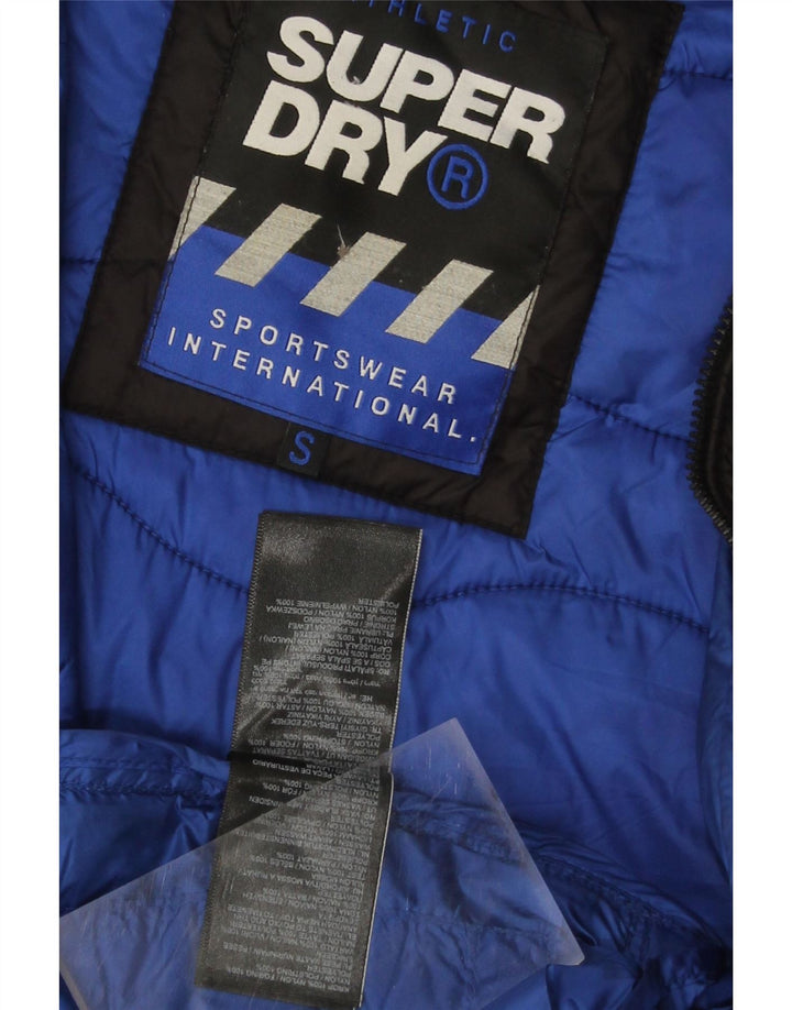 SUPERDRY Męska ocieplana kurtka z kapturem UK 36 Small Black Nylon