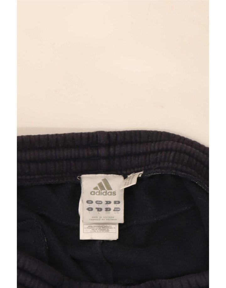 Męskie spodnie dresowe Adidas, duże, granatowe, bawełniane