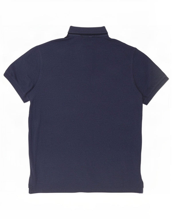 Polo Ralph Lauren Męska koszula o dopasowanym kroju, duża, granatowa, bawełniana