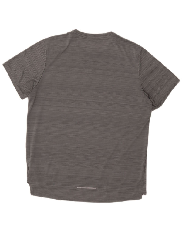 Męski T-shirt Nike Dri Fit, duży, szary, poliestrowy