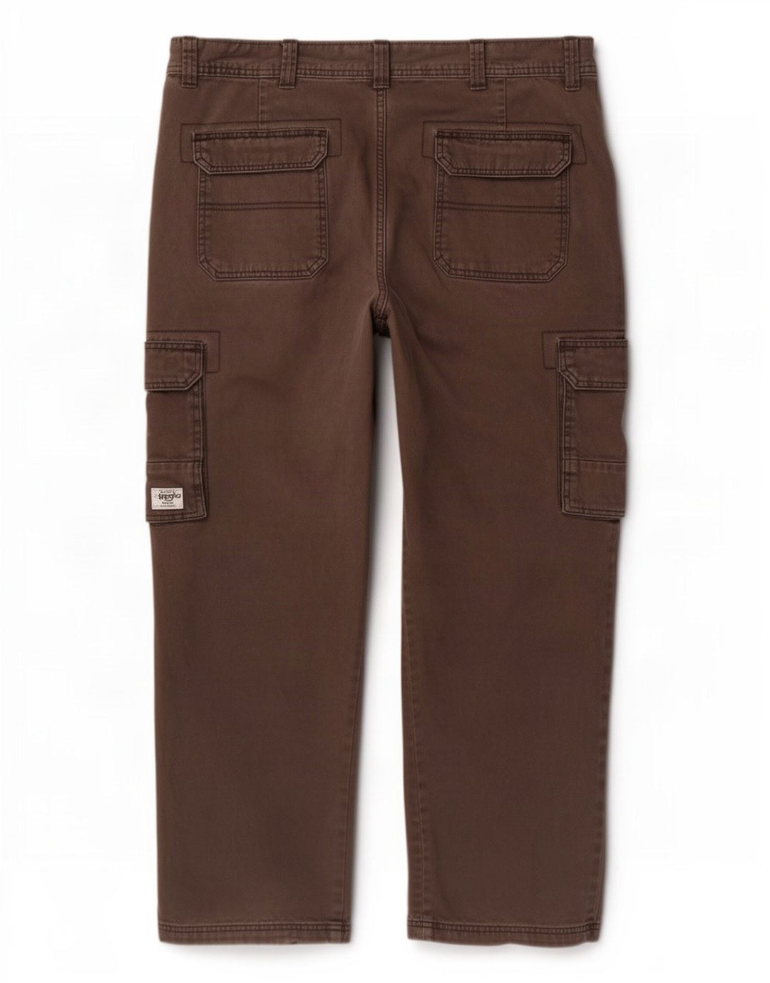 Męskie spodnie cargo Wrangler W38 L29, brązowe, bawełniane